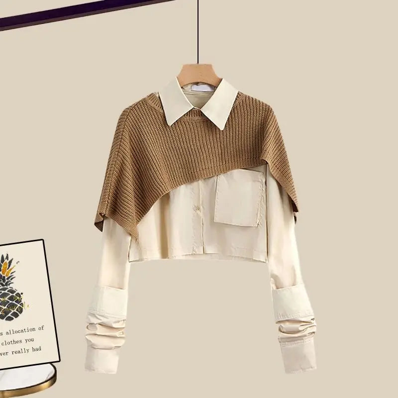 Gebreide Outfit voor Vrouw Modieus en Stijlvol