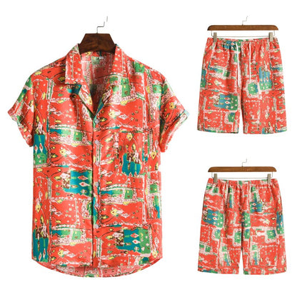 Herencombi Zomerse Hawaii Print Korte Broek
