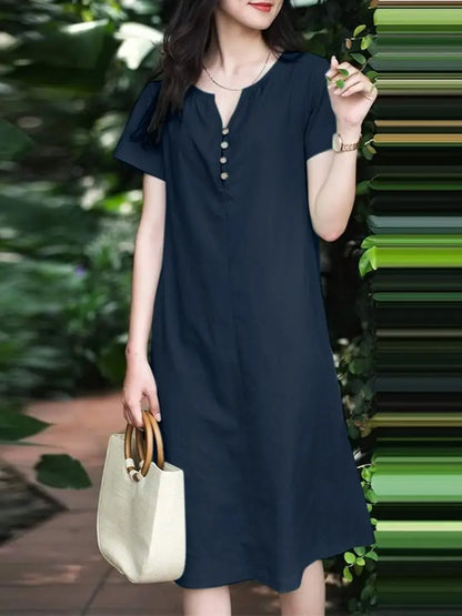 Zanzea Elegant Cotton Sundress