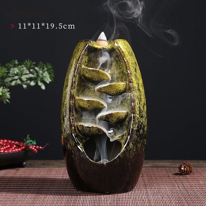 Wierook Houder Decoratief Houten Waterval Design