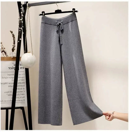 Frankfurt | Dames Oversized Gebreide Broek | Zwart