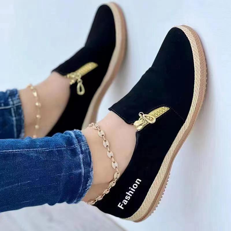 Dames Slip-On Sneaker Comfortabel Zacht Leer - Mode Vibes