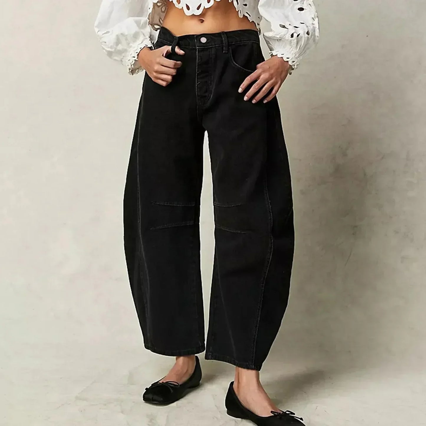 Ruan | Jeans a Gamba Larga - Cotone Comodo-6