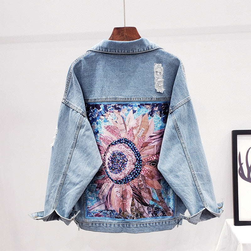 Dames Oversized Spijkerjasje Lynn Lange Leren Look - Mode Vibes