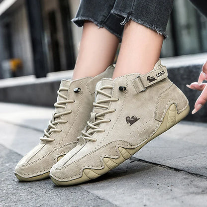 Leren Winter Sneakers Warm en Veelzijdig
