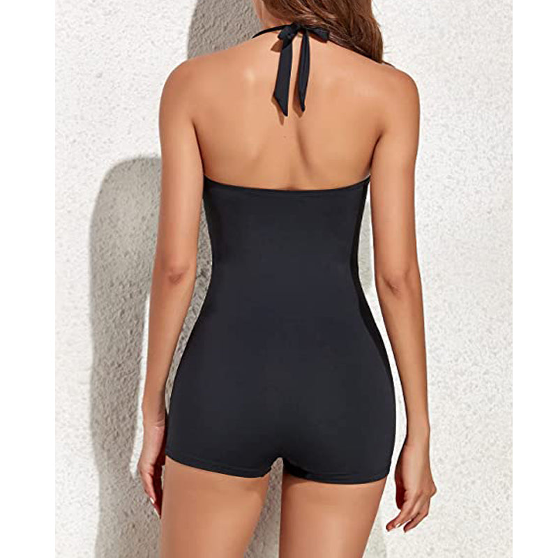 Zwemshort Boyleg Comfortabele Fit voor Dames