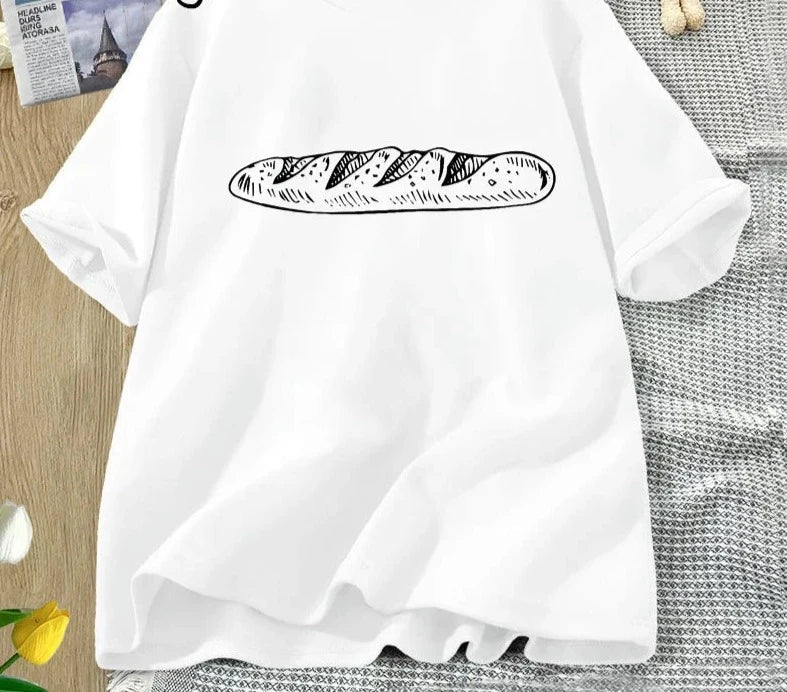 Zomerse Baguette T-shirt - Luminous Chic