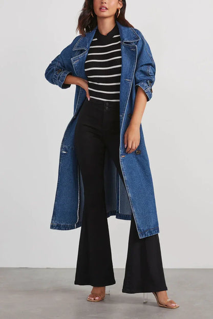 Blauwe Denim Jas voor Dames