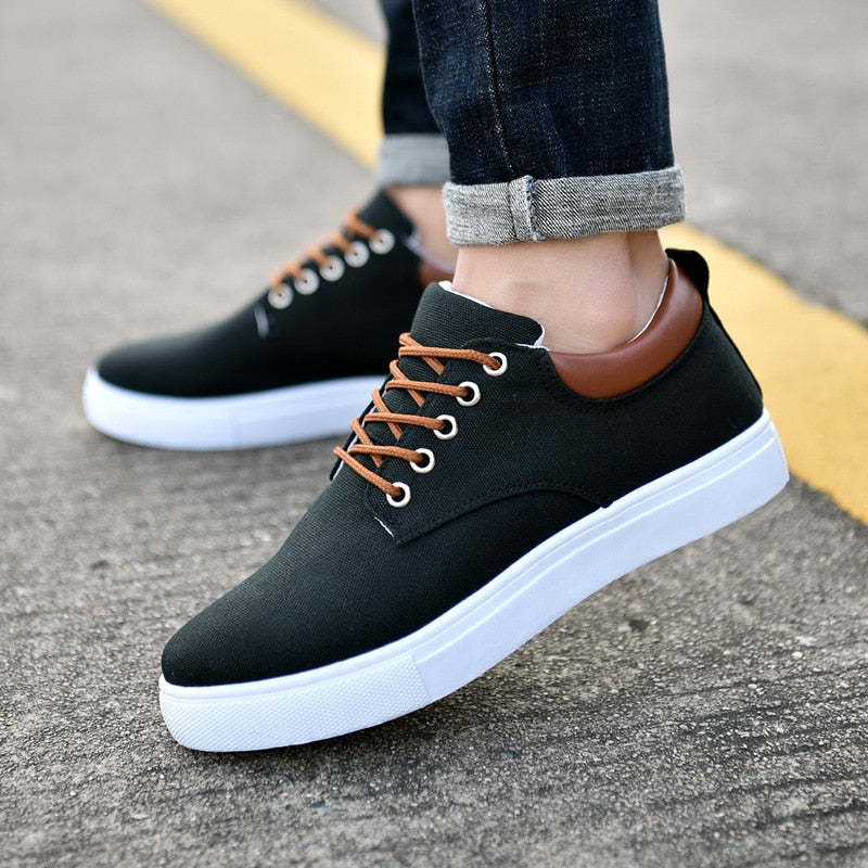 Stijlvolle Heren Sneakers Casual Leren Schoenen - Mode Vibes