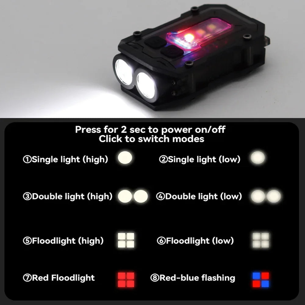 USB Oplaadbare Zaklamp Compact Tactisch Model