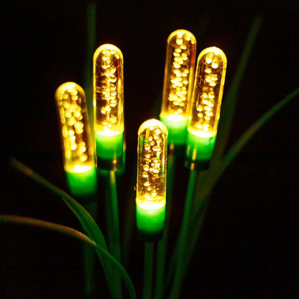 Sfeervolle solar rietlampen op zonne-energie voor tuinverlichting