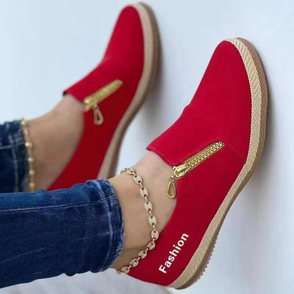 Dames Slip-On Sneaker Comfortabel Zacht Leer