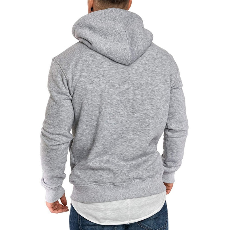 Heren Hoodie Casual met Buidelzak Zacht en Praktisch