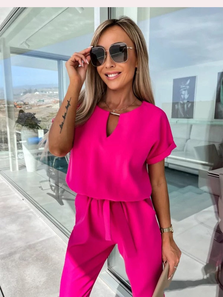 VELANORA Jumpsuit | Wijde-Pijpen Zomer Jumpsuit