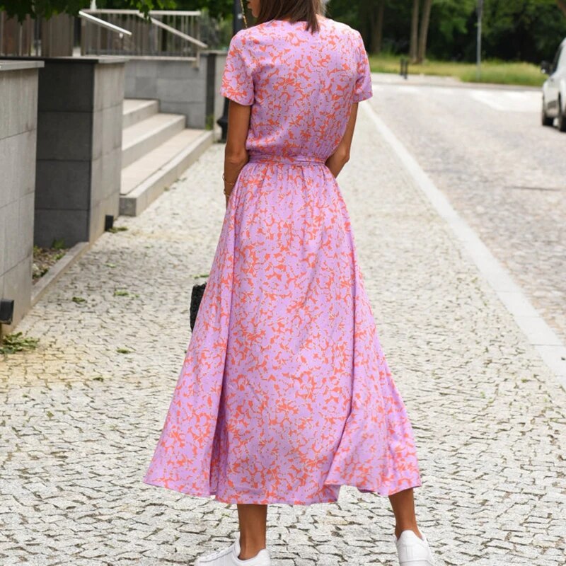 Anna – Dames Jurk met Bloemenprint voor Lente/Zomer