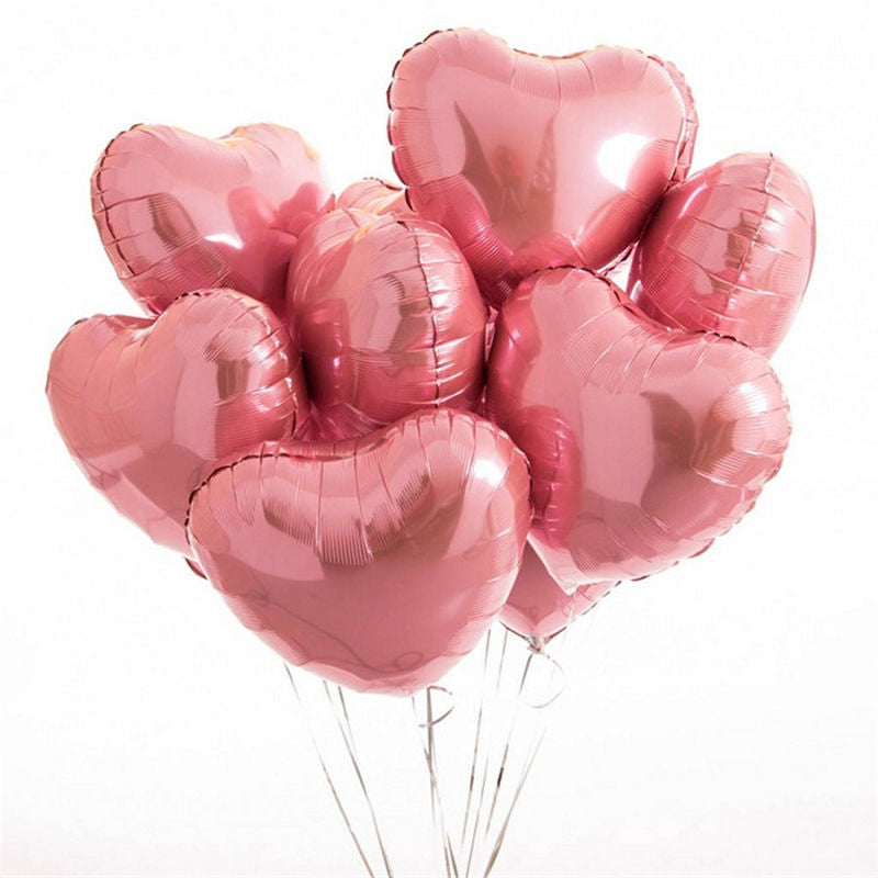 Valentijnsballonnen Hartjes 20 Stuks Rode Liefdesballonnen