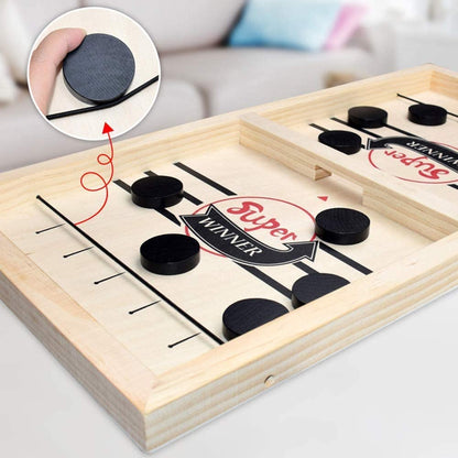 Tafelvoetbal Sjoelen 2-in-1 Speeltafel voor Thuisgebruik