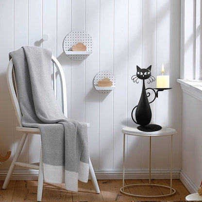 Kat Kaarsenhouder Mystiek Design voor Interieur