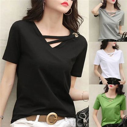 Zesta Luxe Casual V-Hals T-Shirt