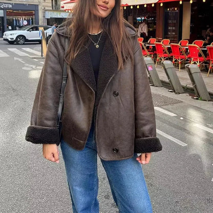 Damenjacke Warme Winterjas Tawny