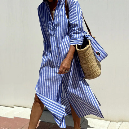 Sophie | Abito lungo elegante a righe