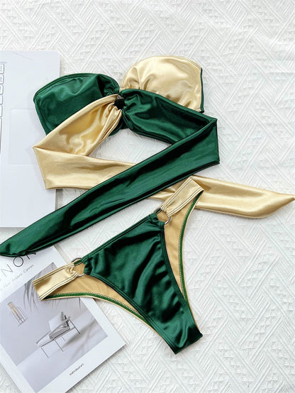 Vrouwelijke Strandbikini Chique Zomerzwemkleding