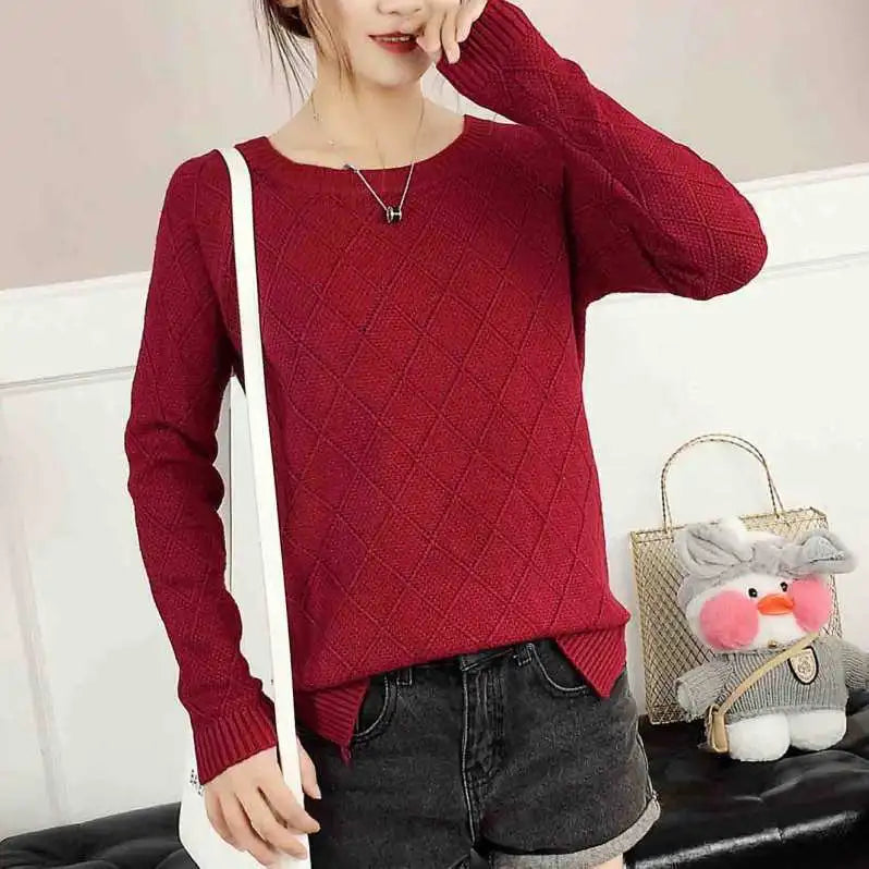 Damestrui Gebreid Ronde Hals Casual Look