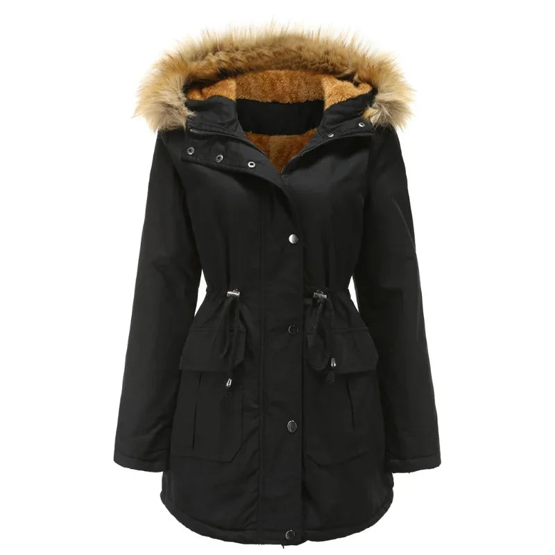 Lange Parka met Kunstbont Warm en Waterdicht