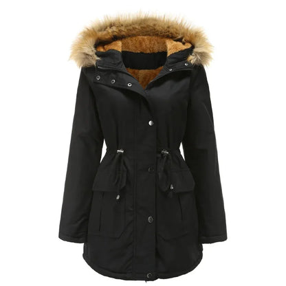 Lange Parka met Kunstbont Warm en Waterdicht