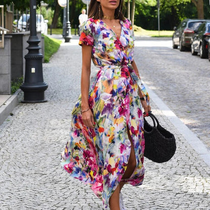 Anna – Dames Jurk met Bloemenprint voor Lente/Zomer