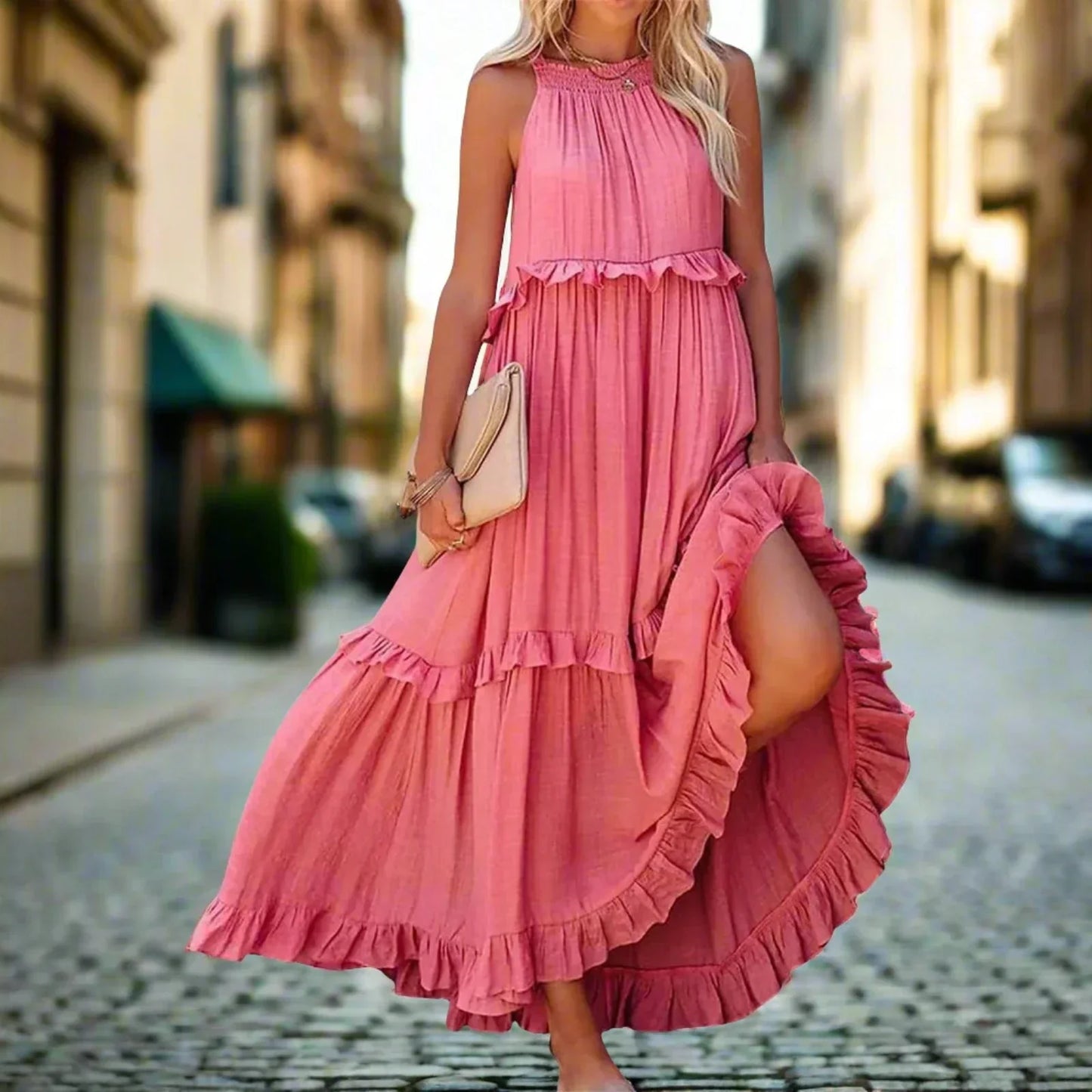 Zomerjurk Mouwloos Vrouwen Jurk Licht en Comfortabel