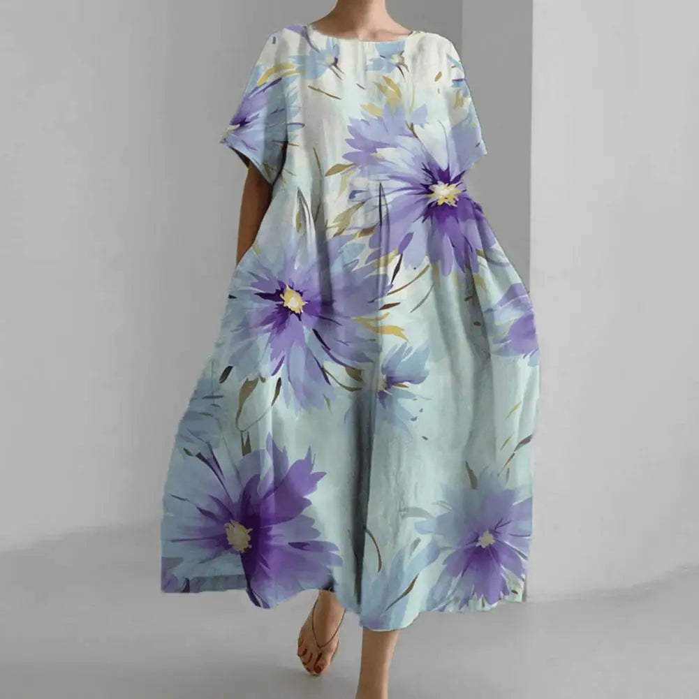 Bloemenjurk Midi Zomerjurk Vrouwelijk Model