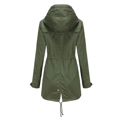 Dames Elegante Waterdichte Regenjas voor Buitenactiviteiten