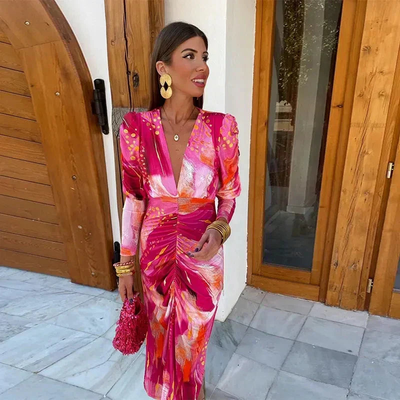 Dames Maxi-jurk Comfortabele Pasvorm