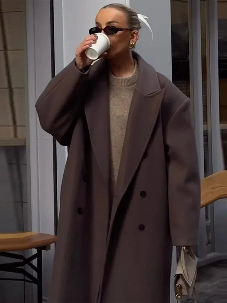 Damesjas Lange Comfortabele Zacht Warm - Mode Vibes