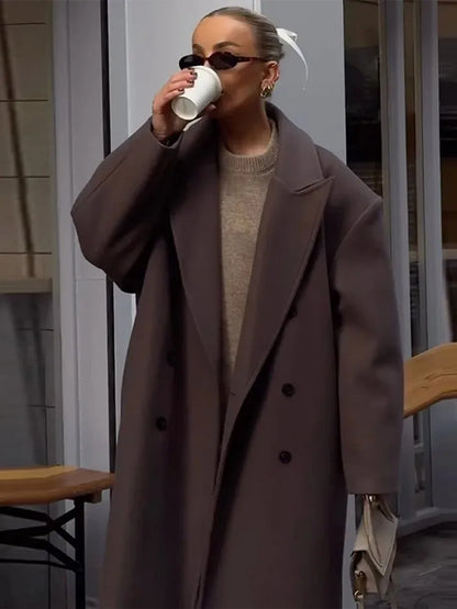 Damesjas Lange Comfortabele Zacht Warm - Mode Vibes