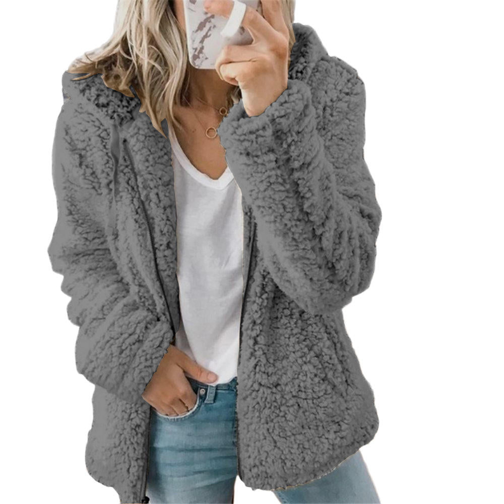 Dames Hooded Jacket Warm en Casual