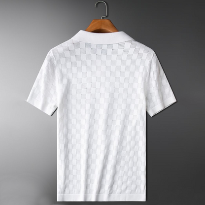 Klassieke Gebreide Polo Shirt voor Heren