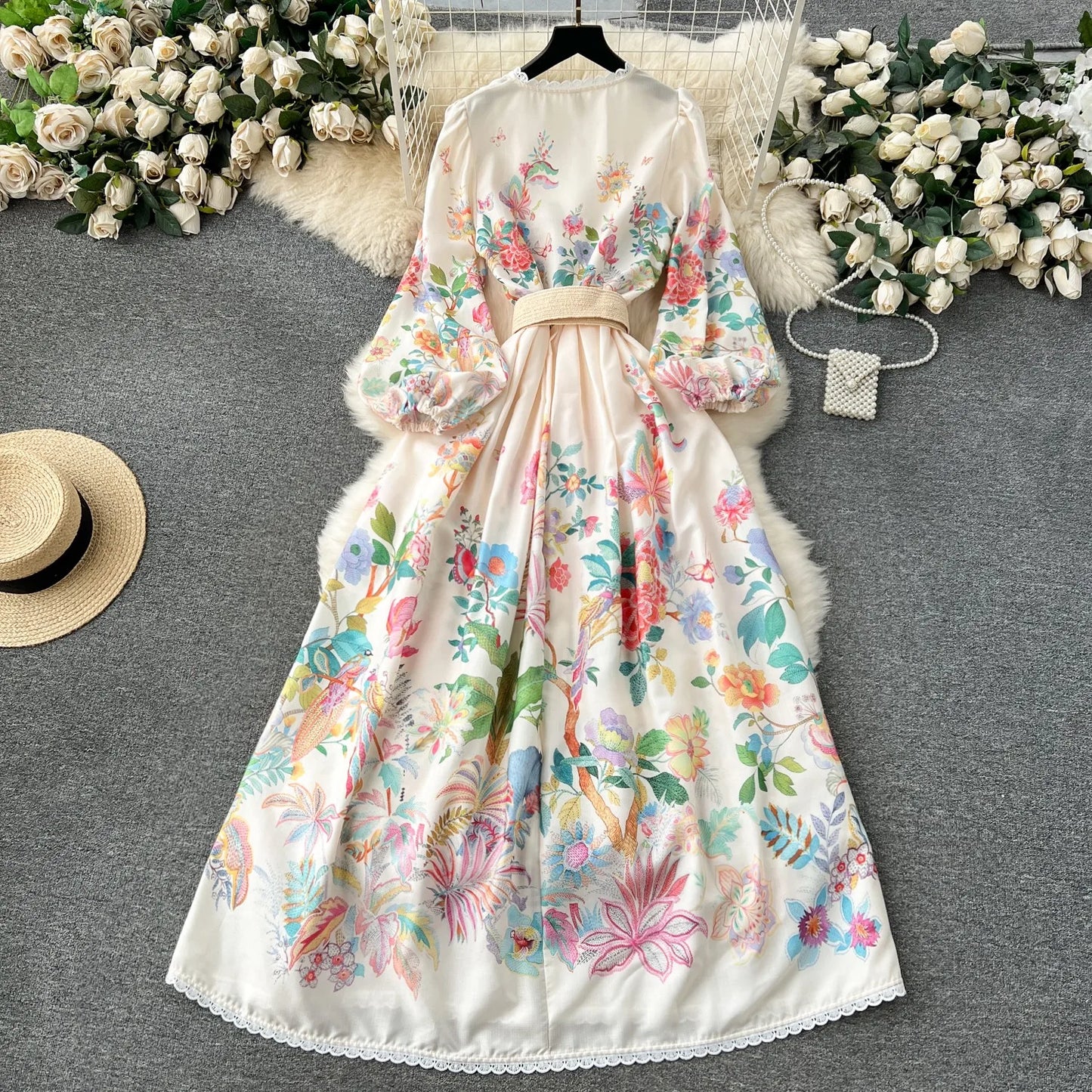 Vintage Jurk Elegante retro Stijl Dameskleding