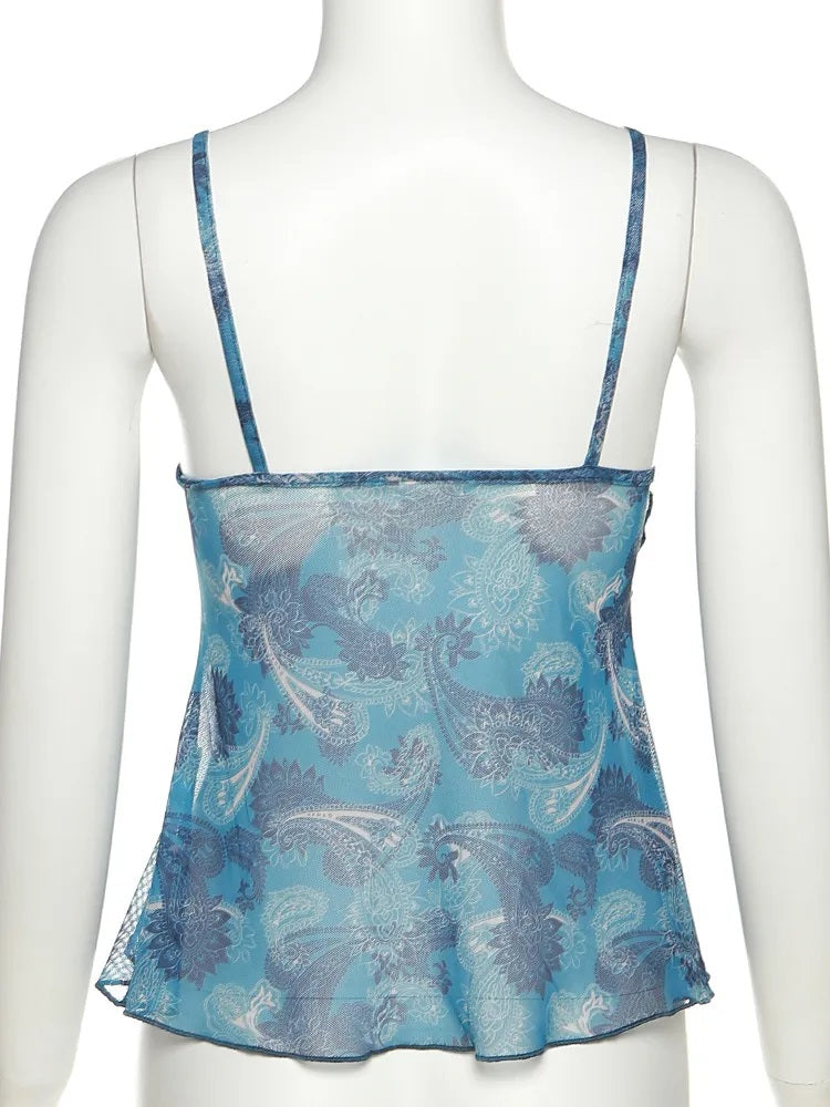 Doorzichtige VrouwentopSexy Blouse Mode