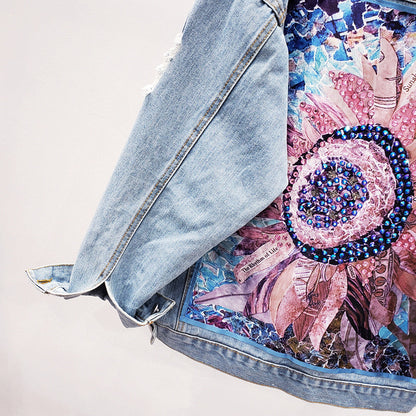 Dames Oversized Spijkerjasje Lynn Lange Leren Look