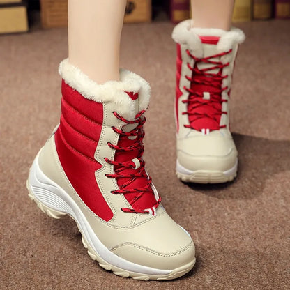 Witte Snowboots Plateau Fina Sneeuwlaarzen Voor Vrouw