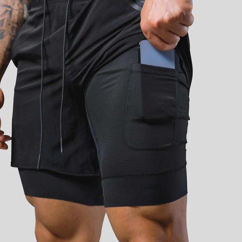 Sportbroek 2-in-1 Trainingsbroek voor Mannen Workout