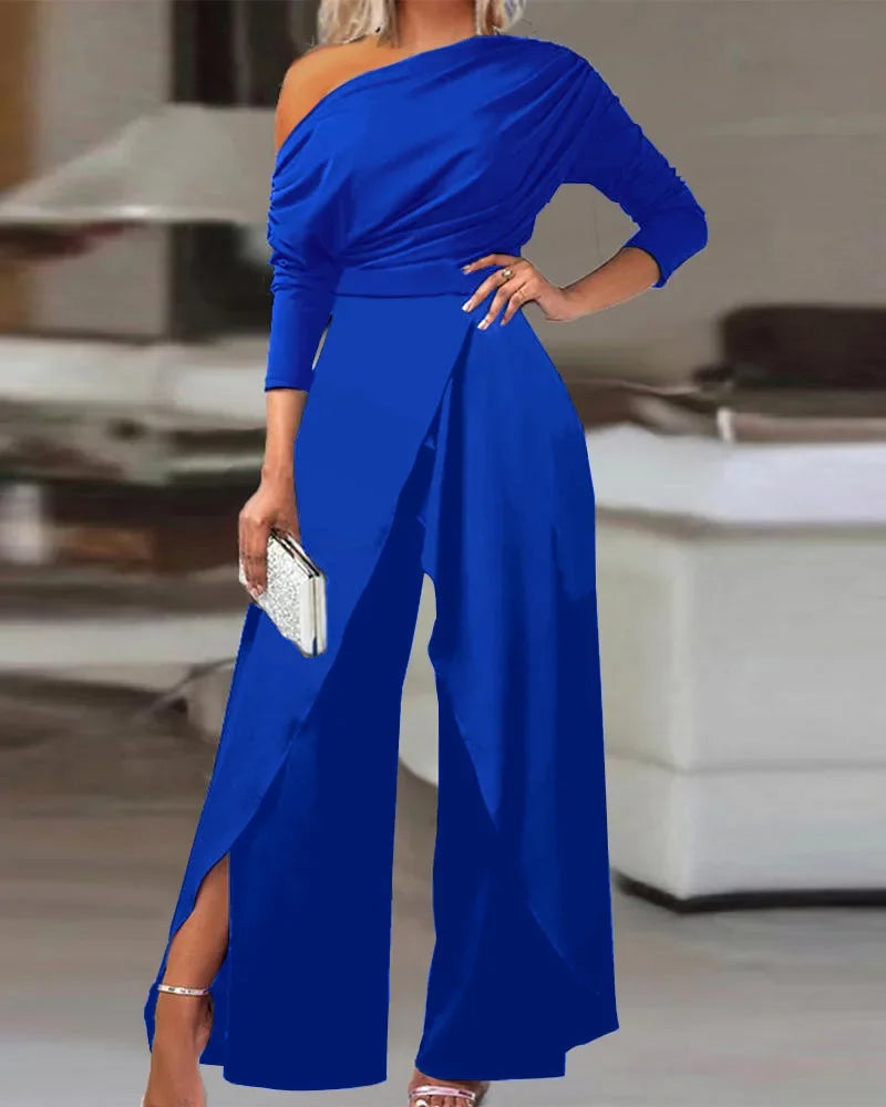 Jumpsuit Elegante Zomer Jurk Met Wijde Pijpen