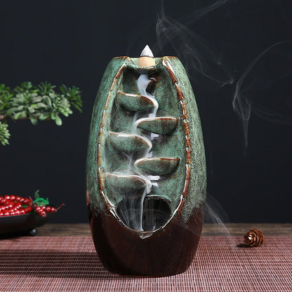 Wierook Houder Decoratief Houten Waterval Design