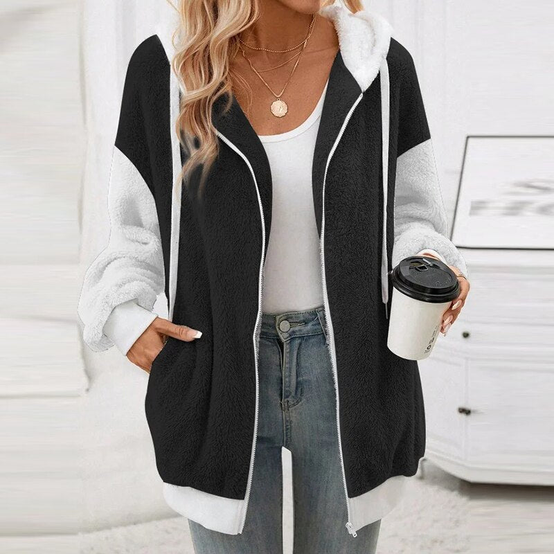 Dames Trui Lange Mouwen Capuchon Warm en Comfortabel