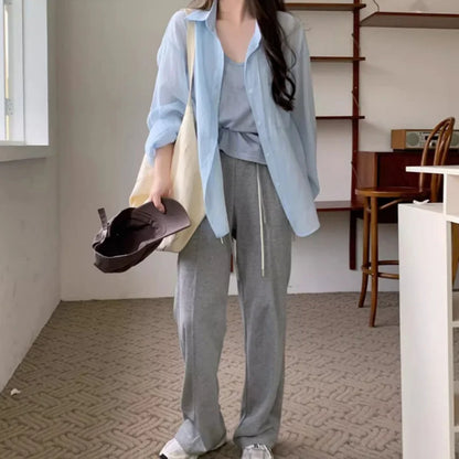 Lumière Mode Ice Silk Zomer Shirt