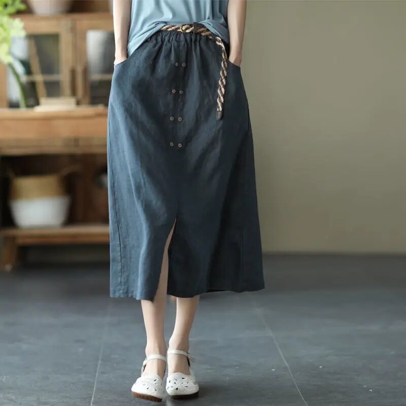 Hoge Taille Rokken Casual Stijl voor Vrouw