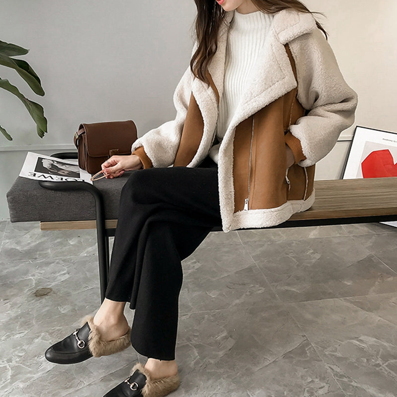 Vintage Leren Jasje Beverly Stijl - Mode Vibes