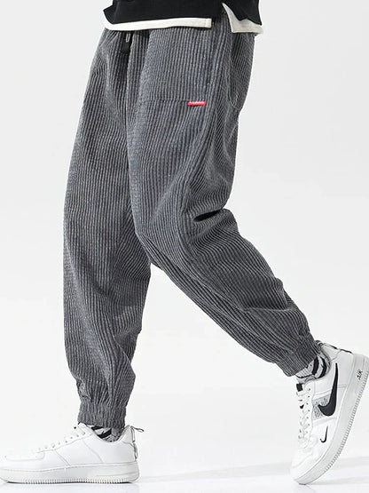 Comfortabele Heren Cord Joggingbroek – Wijd & Zacht voor Elke Dag